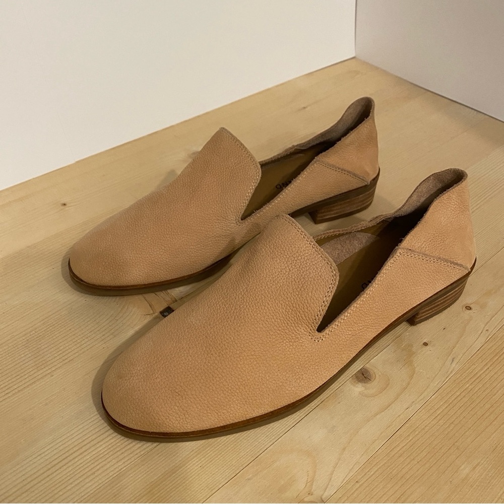 Lucky Brand Cahil Nubuck Loafers 9M Maple Sugar